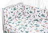 Дитяча постіль Babyroom Gold RG-08 білий (літаки, повітряні кулі), фото 3
