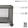 Ліжко-манеж з пеленатором Kinderkraft Joy 2 Dark Grey (KLJOY02DGR000AC), фото 7