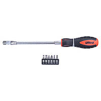 Викрутка з гнучким валом + біти 6шт S2 Profi ULTRA (4000702)