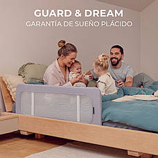Захисна бар'єрка для ліжка Kinderkraft Guard and Dream Grey (KAGUDR00LGR0000), фото 6