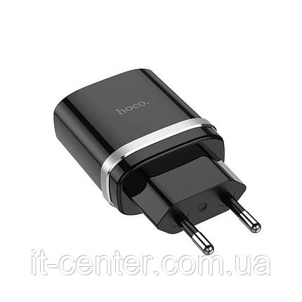 СЗУ блок Hoco C12Q (1USB/ 3A/ QC 3.0/ 18W) чорний, фото 3
