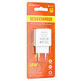 Home Charger | 18W | QC3.0 — Borofone BA72A — White, фото 3