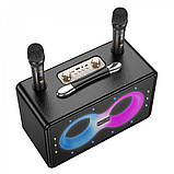 Bluetooth Speaker & 2 Microphones — Hoco HA8 — Black, фото 5