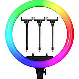 Лампа Кольцевая LED RL-14 RGB Original 36cm  36w  | 192 Lights | Remote I 3m cable with plug  I 3 holder I, фото 8
