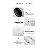 Портативний мінівентилятор WT-F87 White, фото 4