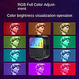 Лампа відеосвітло LED AY-72 RGB, фото 5
