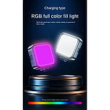 Лампа відеосвітло LED AY-72 RGB, фото 7