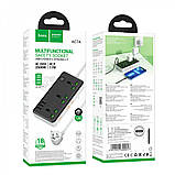 Power Extension 3U | 3P | 1C — Hoco AC7 L=3M — Black, фото 3
