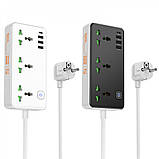 Power Extension 3U | 3P | 1C — Hoco AC7 L=3M — Black, фото 7