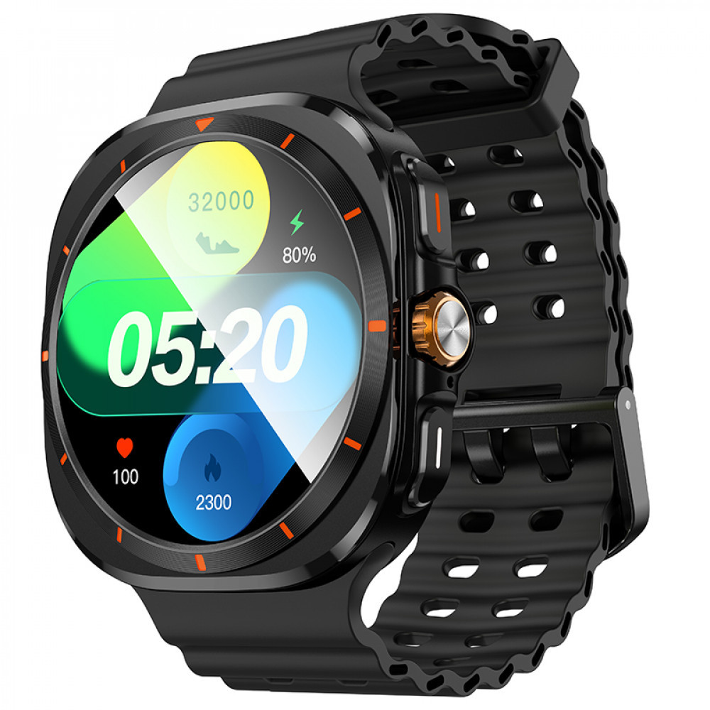 Smart Sports Watch (Call Version) — Hoco Y29 — Black, фото 1