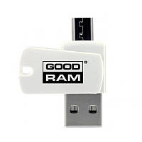 Кардридер USB2.0 GOODRAM AO20 White (AO20-MW01R11)