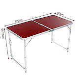 Розкладний стіл для пікніка з 4-ма стільцями / Стіл туристичний / Складаний столик, фото 8