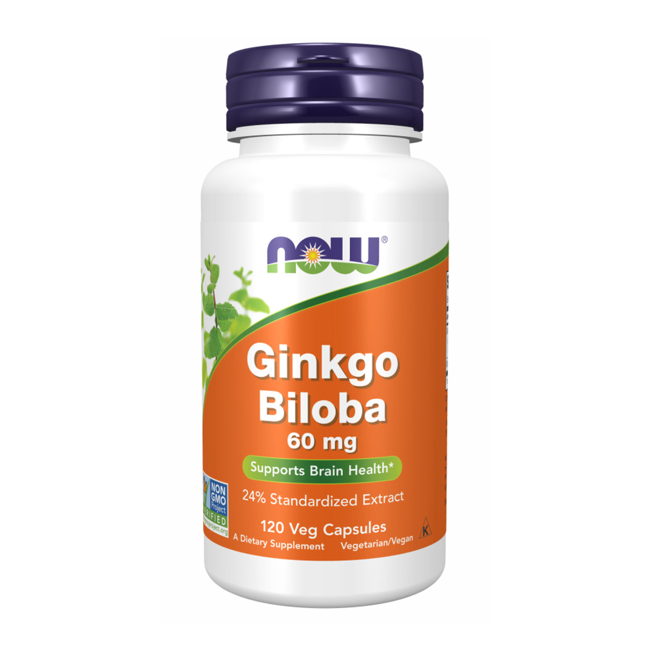 Ginkgo Biloba 60 mg - 120 vcaps, фото 1