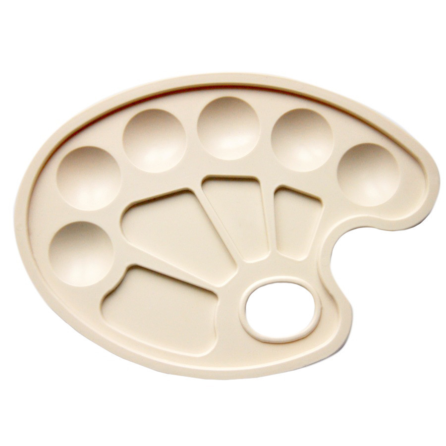 Палітра для малювання Овальна Атлас AS-0017, 23 х 17,5 см, фото 1