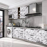 Самоклеюча плівка 5м х 60см, під мармур / Кухонна плівка для поверхонь / Декоративна наклейка на кухню, фото 2