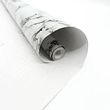 Самоклеюча плівка 5м х 60см, під мармур / Кухонна плівка для поверхонь / Декоративна наклейка на кухню, фото 7
