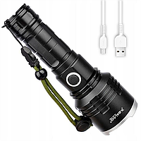 Ручний акумуляторний ліхтар від USB, BL 531 P90 / Світлодіодний компактний тактичний ліхтар