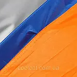 Намет кемпінговий 1 місцевий 200х100см, Синій / Одномісний тент для відпочинку, фото 7