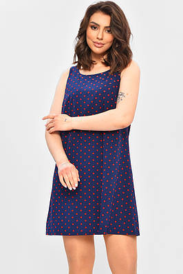 Сарафан жіночий темно-синього кольору з принтом р.44 202195T Безкоштовна доставка
