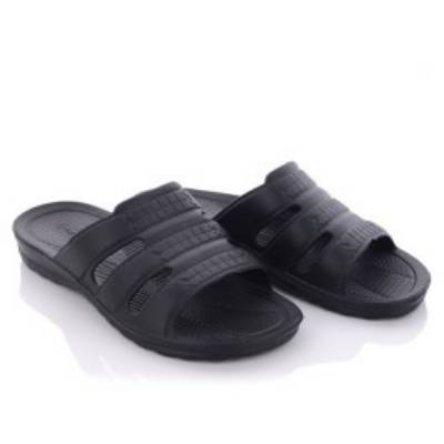 Тапки чоловічі матеріал гума розмір 41-46 колір показаний на зображенні в пакованні від 6 шт., фото 1