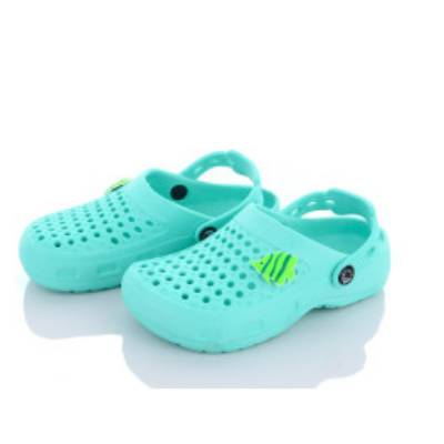 Тапки дитячі матеріал гума розмір 28-35 колір показаний на зображенні в пакованні від 8 шт., фото 1