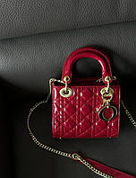 Mini Lady Dior Bag Red [оригінальний бренд коробка]