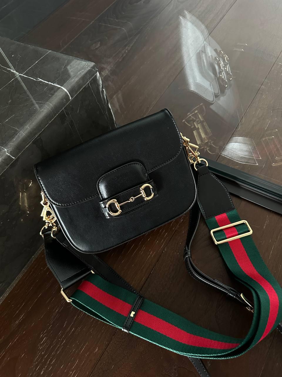 Gucci Horsebit 1955 Mini Bag Black Soft [бренд коробка] 20х15х5, фото 1
