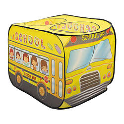 Дитячий ігровий намет «Шкільний автобус» 110×70×66 см намет для дітей Жовтий HP-S-5NDY