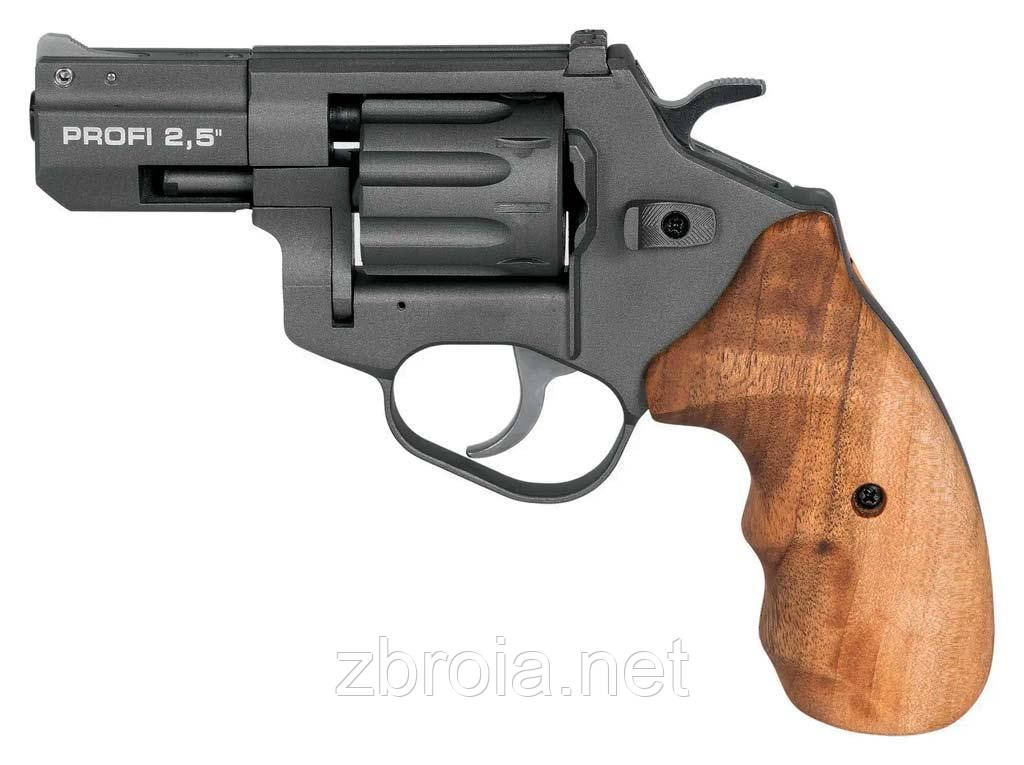 Револьвер флобера ZBROIA PROFI-2.5" (графіт/ дерево)