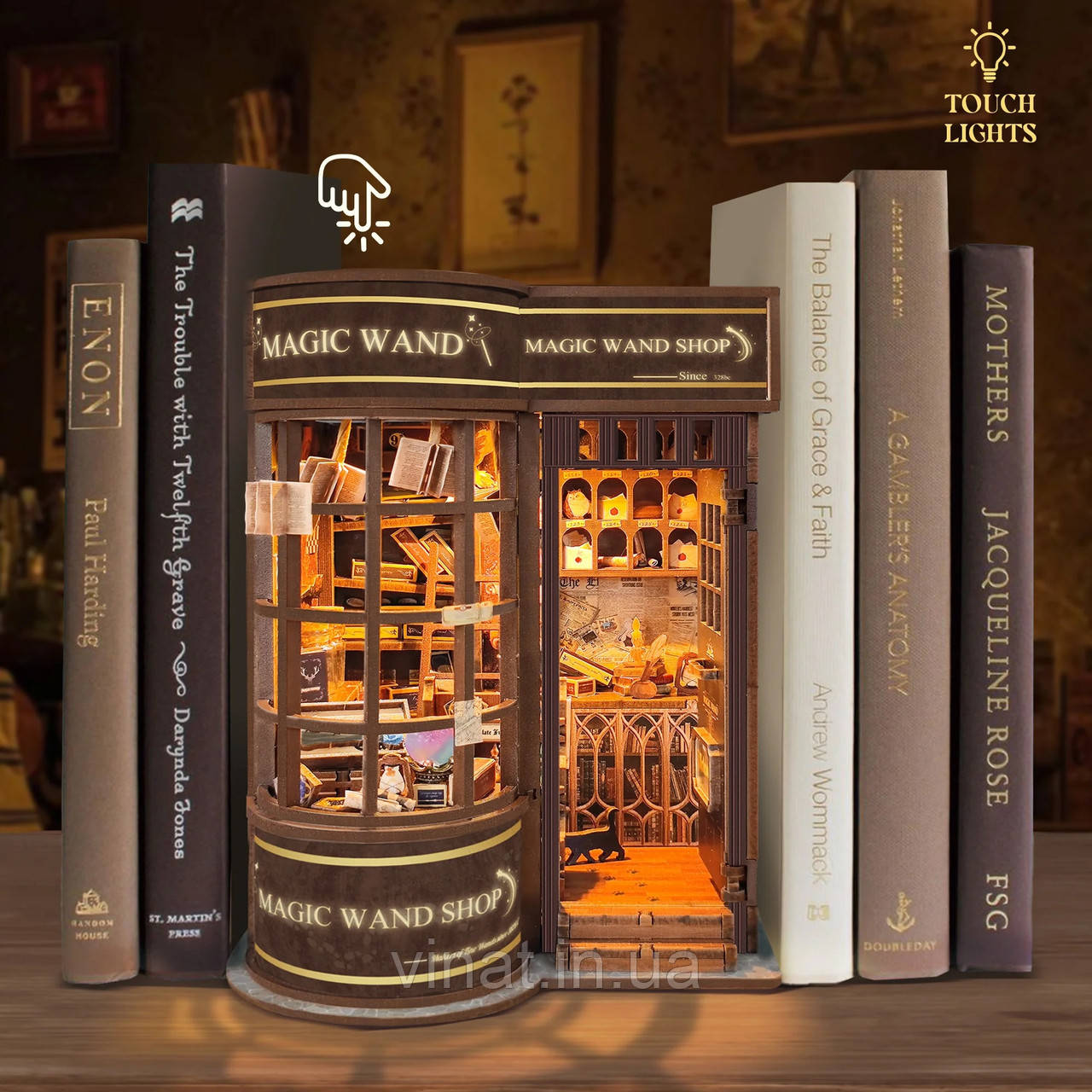 Бук Нук Магазин чарівних паличок Інтер'єрний конструктор Magic Wand Store DIY Book Nook Kit SQ-51