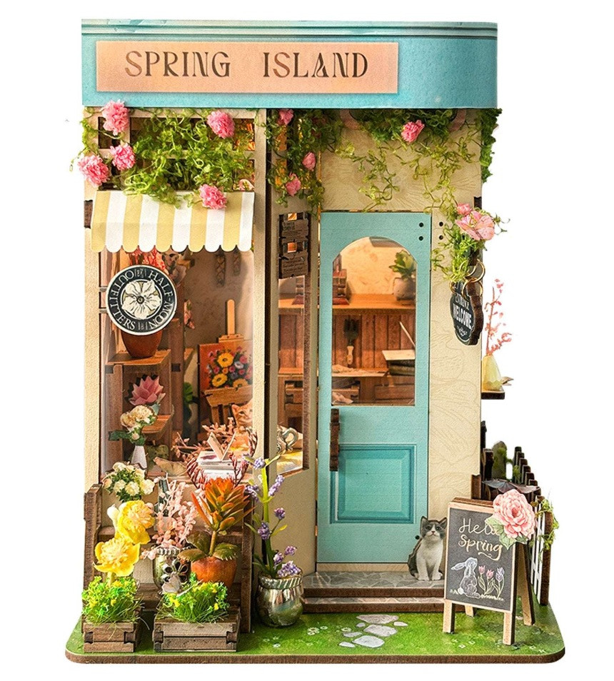 Бук Нук Весняний острів Інтер'єрний конструктор Spring Island DIY Book Nook Kit SQ-46