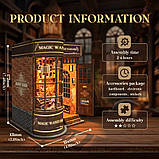 Бук Нук Магазин чарівних паличок Інтер'єрний конструктор Magic Wand Store DIY Book Nook Kit SQ-51, фото 4