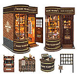 Бук Нук Магазин чарівних паличок Інтер'єрний конструктор Magic Wand Store DIY Book Nook Kit SQ-51, фото 7