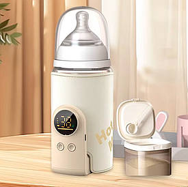 Підігрівач для дитячих пляшечок Акумуляторний 6000 мАг Розумний термос з контролем температури для молока