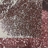 Глітер (блискітки), 1\ 128 (0.2 мм), колір рожевий, арт 018225, упаковка ≈ 6,5 грам (з урахуванням баночки), Рожевий, фото 3