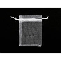 Білий мішечок для подарунка декор 10 шт.