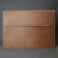 Шкіряний чохол для MacBook 13', шкіра Crazy Horse теракот