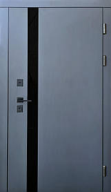 Вхідні двері Форт-М Тріо Лофт графіт вулиця