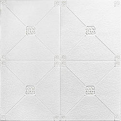Панель стельова ПВХ Ромби Орнамент 3Д панелі самоклейка м'яка для стелі 700*700*5мм (164)
