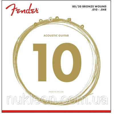 Популярний! Струни для гітари Fender 70 XL (10-48) (12783) - Краща якість тільки на Nukleon.com.ua