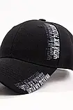 Чорна кепка бейсболка унісекс принт текст Україна, фото 6