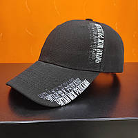 Чорна кепка бейсболка унісекс принт текст Україна