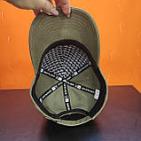 Класична форхед бейсболка унісекс хакі Україна, фото 4