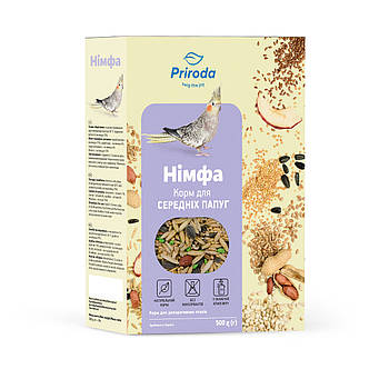 Корм для середніх папуг Природа «Німфа» 500 г