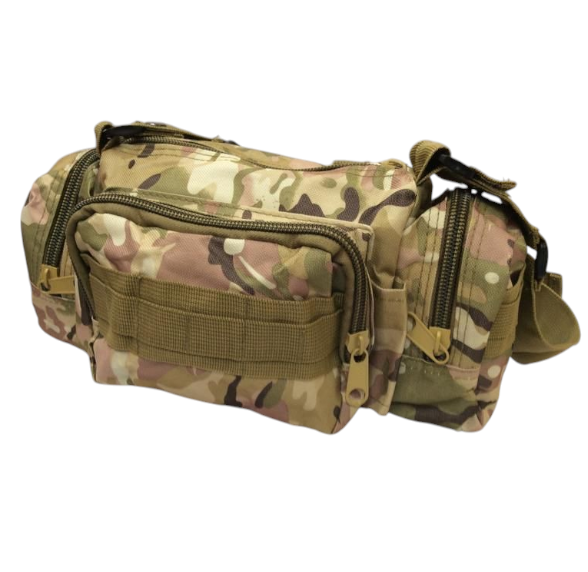 Сумка тактична універсальна (через плече/поясна) мультикам, Універсальна сумка, Сумка через плече