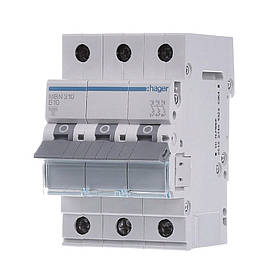 Автоматичний вимикач 3P 6kA B-10A 3M MBN310