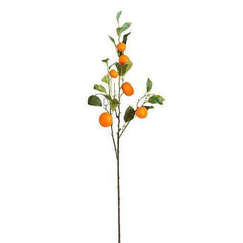 Штучна гілка декоративна помаранчевий Мандарин Edelman