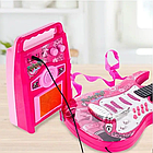 Дитяча гітара + мікрофон + підсилювач Kruzzel 22407 рожева, фото 6