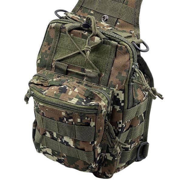 Сумка тактическая через плечо пиксель