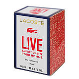 Парфуми чоловічі Lacoste Live Lacoste 60 мл, фото 7
